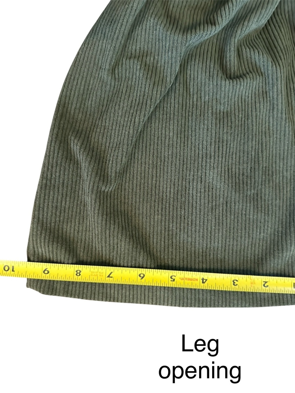 Halara AuraCord™ Olive Green High-Waisted Corduroy Pleated Wide Leg Pants   XL - Picture 8 of 12